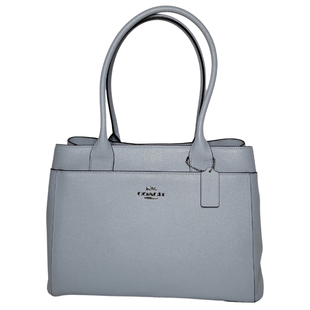COACH Casey Crossgrain Tote Blue